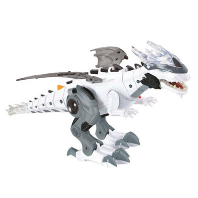 Alivio Unisex White Walking Fire Breathing Water Spraying Dinosaur Toy (White) In - Image 3