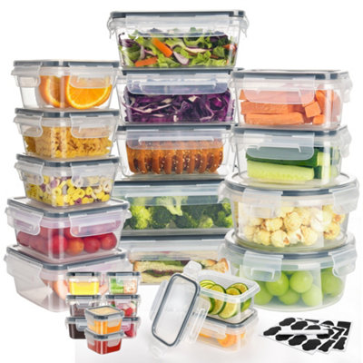 Alivio 24Pc Food Storage ContainersMeal Prep Containers With Leakproof LidAirtight Lunch BoxMicrowaveOven Storage Box from B&Q