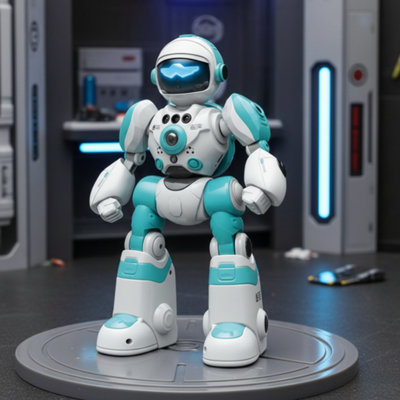 Alivio Kids Remote Control Ai Intelligent Voice Robot (Blue & White) from B&Q