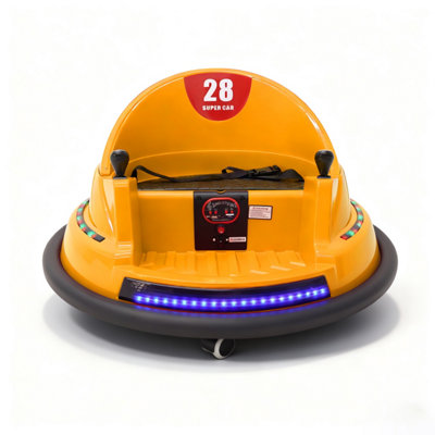 Alivio Unisex Yellow Remote Control Bumper Car For Kids, 360 Spin Ride-On Toy In Size 3 - Image 3