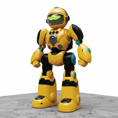 Alivio Kids Remote Control Ai Intelligent Voice Robot (Black & Yellow) from B&Q