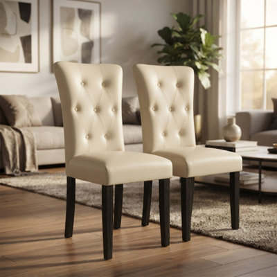 Alivio Faux Leather Dining Chair - White - Image 3