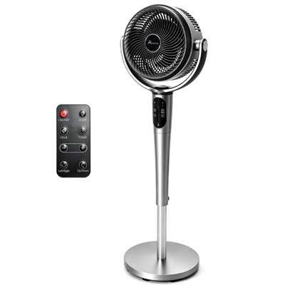 Alivio Pedestal Circulator Fan With Remote Control Dc Motor Silent Floor Fan 8 Speeds 360 Degree For Home And Office from B&Q