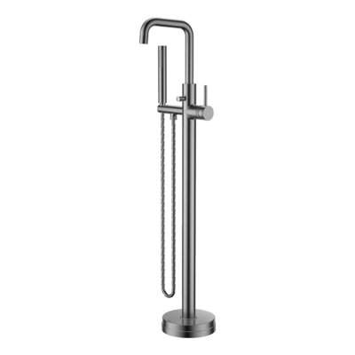 Apres Gunmetal Freestanding Bath Shower Mixer Tap from B&Q