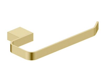 Scudo Apres Brushed Brass Towel Ring from B&Q
