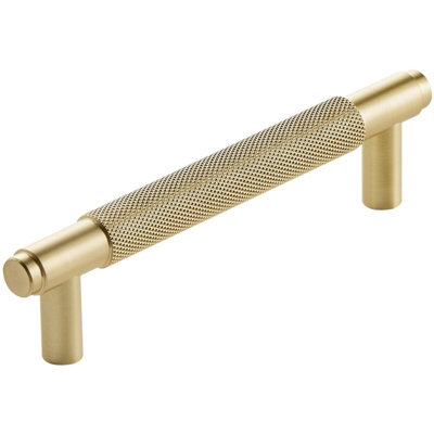 Scudo Knurled 160mm Handle Brushed Brass from B&Q