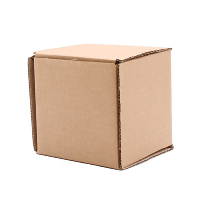 Selfhold Mug Postage Boxes120 X 90 X 120mm Single WallBrown (Pack Of 50) from B&Q