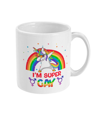 11Oz Ceramic Pride Mug I'm Super Gay