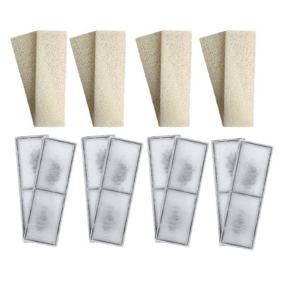 Finest-Filters 8 X Fluval U3 Compatible Plain Foam And 8 X Compatible Polymax Filter Cartridges from B&Q