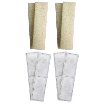 Finest-Filters 4 X Fluval U4 Compatible Plain Foam And 4 X Compatible Polymax Filter Cartridges from B&Q