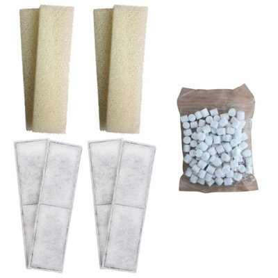 Finest-Filters 4 X Compatible Foam And 4 X Polymax Filter Cartridges And 170G Biomax For Fluval U4 from B&Q