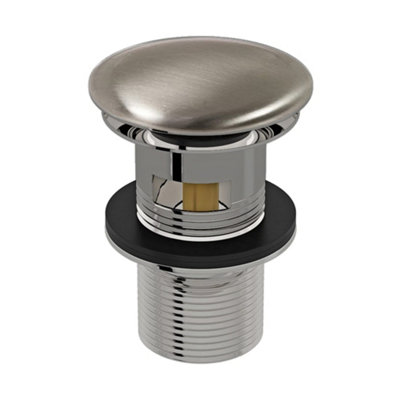 Bubly Brushed Nickel Full Cover Slotted Basin Sink Waste