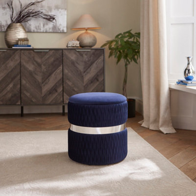  - Eden Velvet Occasional Storage Stool