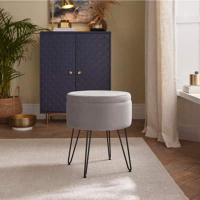  - Avery Velvet Occasional Storage Stool
