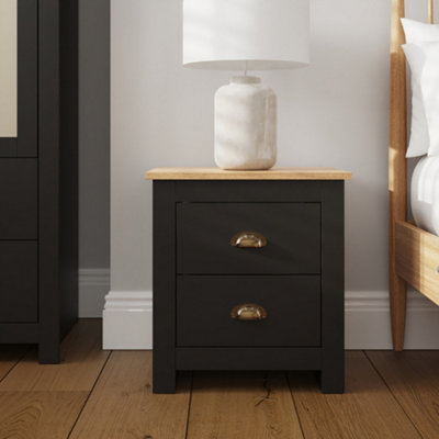 Lancaster 2 Drawer Bedside Table from B&Q