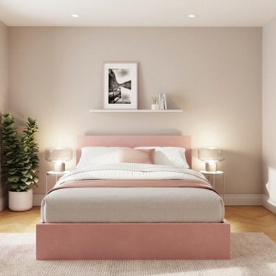 Gfw End Lift Ottoman Storage Bed - Blush Pink / King - Image 7