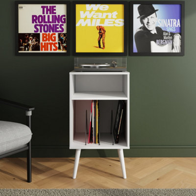 GFW - Jaxon Turntable Stand - 2 Shelf - White - Image 6