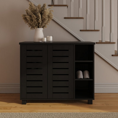 Gfw Unisex Black Bodie Door Shelf Shoe Cabinet In Size 2 - Image 7