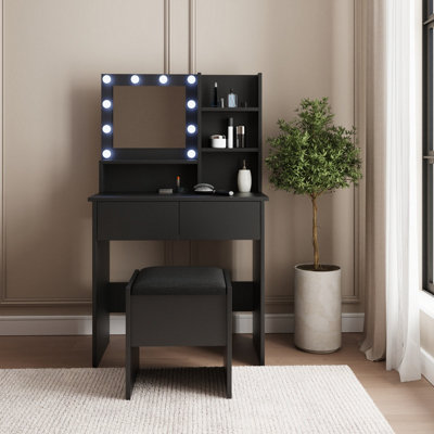  - Eva Led Dressing Table With Stool Set