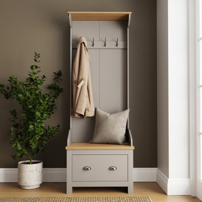 GFW - Lancaster Hallway Storage Unit - Single Drawer - Grey - Image 4