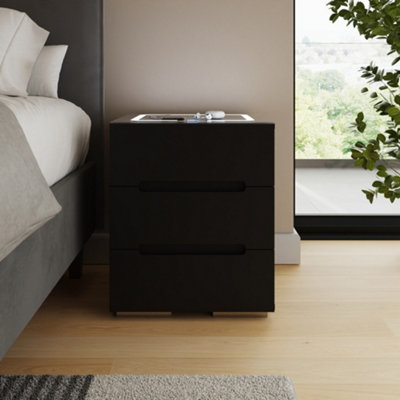  - Riley 3 Drawer Smart Bedside Table