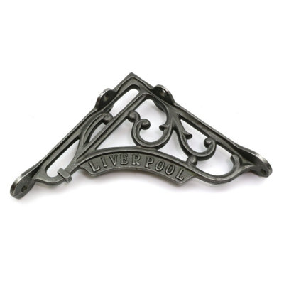 OakcraftsPair Of Antique Cast Iron Liverpool Shelf Brackets150mm X 150mm from B&Q