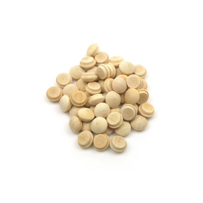 1/2" - 12.7mm Birch Mushroom Plug - Pack of 50 - Image 4