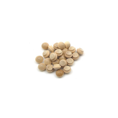 B&Q Oakcrafts - 3/8" - 9.5Mm Birch Mushroom Plug - Pack Of 25 Grain