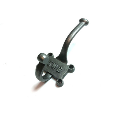 OakcraftsAntique Cast Iron Gwr Railway Coat Hook 125mm from B&Q
