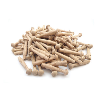 OakcraftsOak Shaker Peg 3.5"Pack Of 100 from B&Q