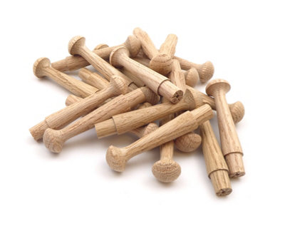 OakcraftsOak Shaker Peg 3.5"Pack Of 20 from B&Q