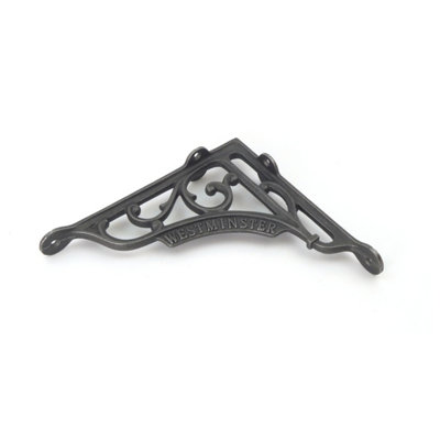 OakcraftsPair Of Antique Cast Iron Westminster Victorian Style Shelf Brackets197mm X 180mm from B&Q