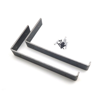 OakcraftsPair Of Lipped Scaffold Board Shelf Brackets U Style150mm X 300mm from B&Q