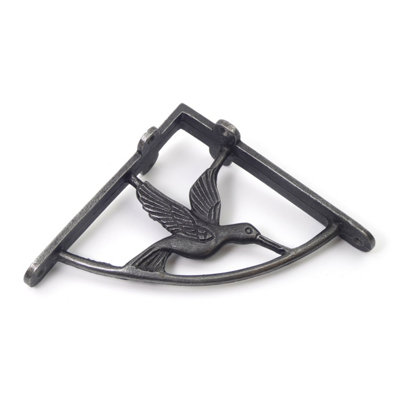 Oakcrafts -Pair Of Antique Cast Iron Hummingbird Shelf Brackets155mm X 155mm from B&Q
