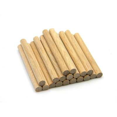 Rackhams Grain Premium Quality European Oak Dowel 100Mm Long (9.5Mm - Pack Of 20) - Image 3