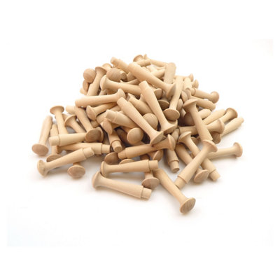 B&Q Oakcrafts - Birch Shaker Peg 2.5" - Pack Of 100