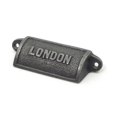 OakcraftsAntique Cast Iron London Drawer Pull/cup Handle from B&Q