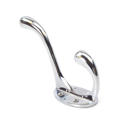  - Chrome On Solid Brass Hat & Coat Hook100mm / 4.0"