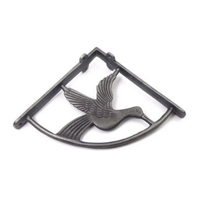Oakcrafts -Pair Of Antique Cast Iron Hummingbird Shelf Brackets210mm X 210mm from B&Q