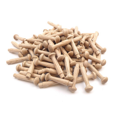 B&Q Oakcrafts - Oak Shaker Peg 2.5" - Pack Of 100