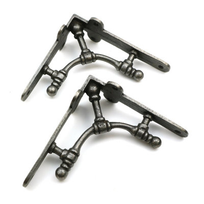 OakcraftsPair Of Albion Antique Cast Iron Shelf Brackets145mm X 135mm from B&Q