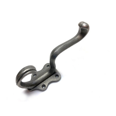 OakcraftsAntique Cast Iron Classic 4 Hole Coat HookPack Of 5 from B&Q