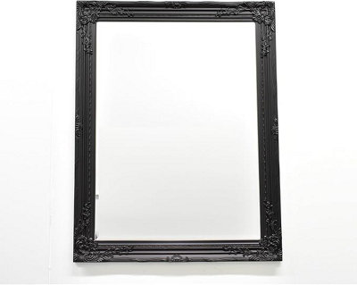 Biznest 94X74Cm Large French Vintage Antique Baroque Inspired Ornate Wall Mirror French Home Décor ( Black ) from B&Q