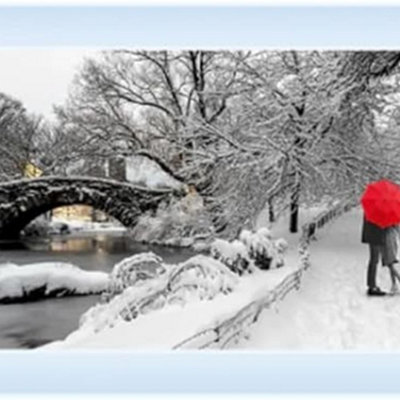 Biznest A Walk In The Park Picture Liquid Glitter Wall Art Mirrored Frame 85X45Cm B-Fg13 from B&Q