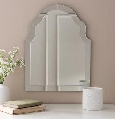 Biznest 30X40Cm Clear Glass Decorative Mirror Wall Mirror For Living Room Bedroom Hallway Home Decor Birthday House Warming from B&Q
