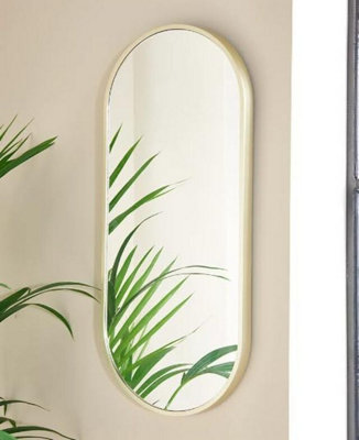 Biznest 30.8X71Cm Gold Tone Losange Mirror Wall Mirror For Living Room Bedroom Hallway Home Decor Birthday House Warming from B&Q