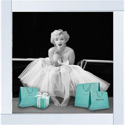 Biznest Picture Liquid 3D Wall Decor Glitter Wall Art Mirrored Frame Home 55X55Cm (Marilyn To Me From Me Ic117) from B&Q