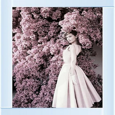 Biznest Picture Liquid 3D Wall Decor Glitter Wall Art Mirrored Frame Home Decoration 55X55Cm (Audrey Floral Ic022) from B&Q