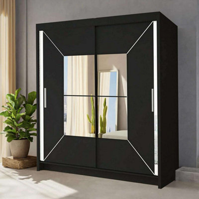 Sliding Wardrobes 4 U LTD Sliding Wardrobes 4U Buckingham Mirror Sliding Door Wardrobe W1800mm X H2170mm