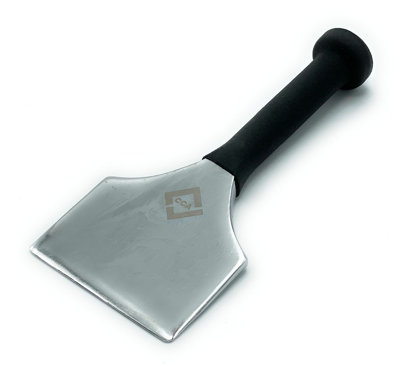 B&Q -  Stair Tool Carpet Fitter Bolster Chisel 90mm Wide Metal TuckerSilver With Black Rubber Protective Sleeve